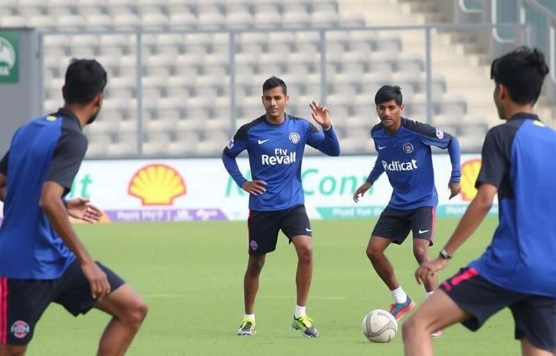 Rajasthan Royals FC - Youth development program Rajasthan Royals FC young players during a training session